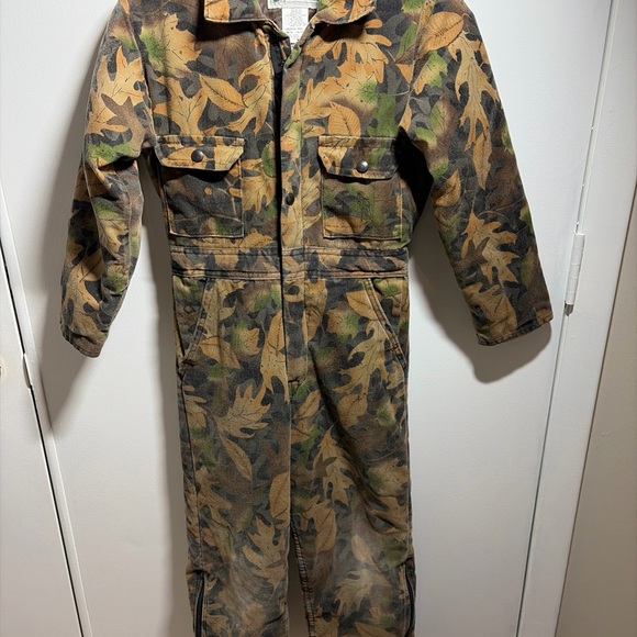 Vintage Gander Mountain Camo Coveralls Kids 10-12